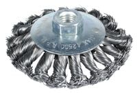 szczotka tarczowo kątowa splatana 100mm zn - e-561-5100