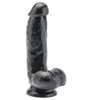 Czarne realistyczne dildo ,,6"