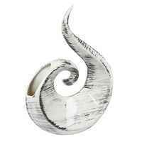 Wazon Ceramiczny Płomień flakon biało-czarny eco