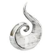 Wazon Ceramiczny Płomień flakon biało-czarny eco