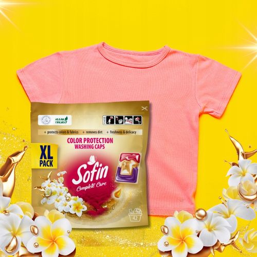 Sofin Kapsułki do Prania Kolorowych Tkanin 66 prań + Płyn do płukania 1,4l na Arena.pl