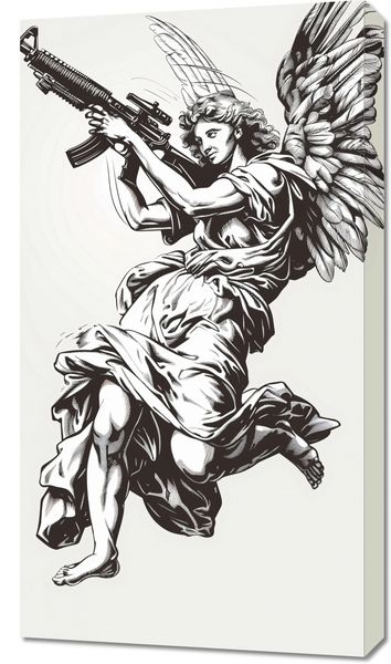 Obraz 50x90cm Anioł Wojny zdjęcie 1