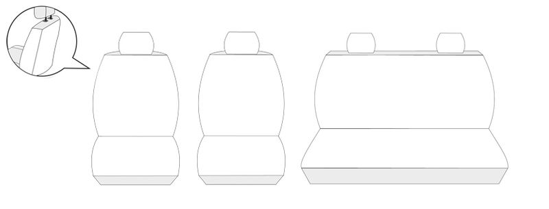 Fiat Panda II 2003-2012 Pokrowce dopasowane na miarę zdjęcie 6