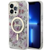 Guess GUHMP14XHCFWST iPhone 14 Pro Max 6.7" transparent hardcase Flower