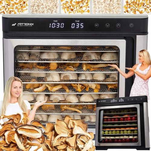 SUSZARKA SPOŻYWCZA DO ŻYWNOŚCI GRZYBÓW ZIÓŁ OWOCÓW WARZYW TIMER! 1000W na Arena.pl