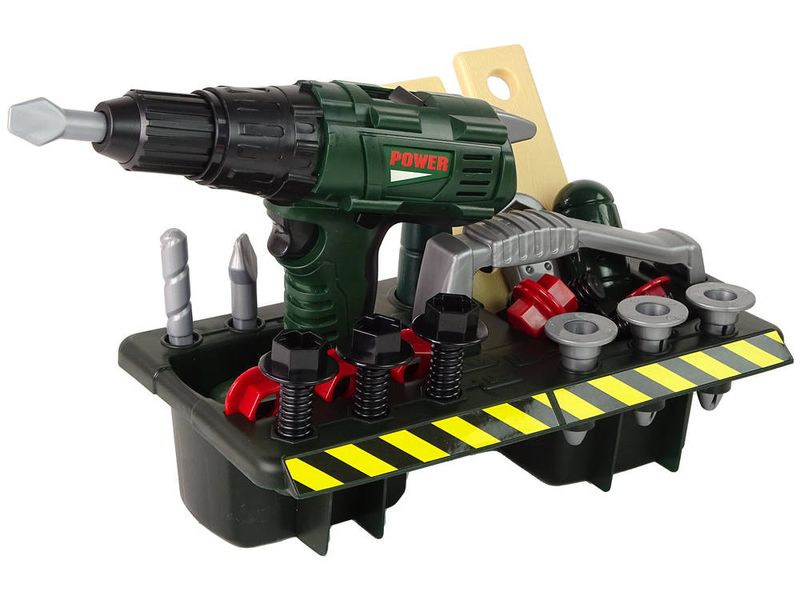 Zestaw Majsterkowicza Organizer Wkrętarka Na Baterie Zielony zdjęcie 3