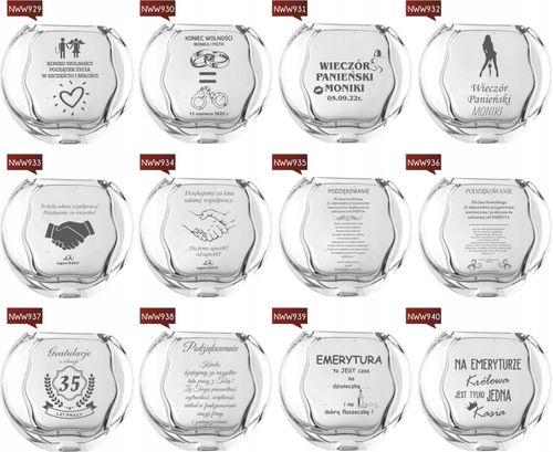 Wazon z grawerem PREZENT na urodziny 30 40 50 60 na Arena.pl