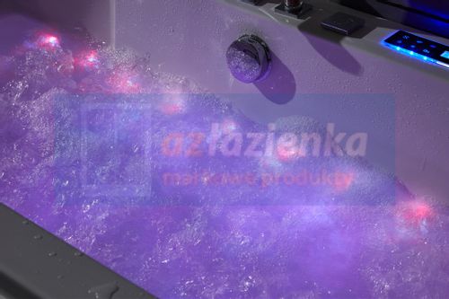 PROSTOKĄTNA WANNA Z HYDROMASAŻEM 180x80 SZYBA NEW! GRZAŁKA na Arena.pl