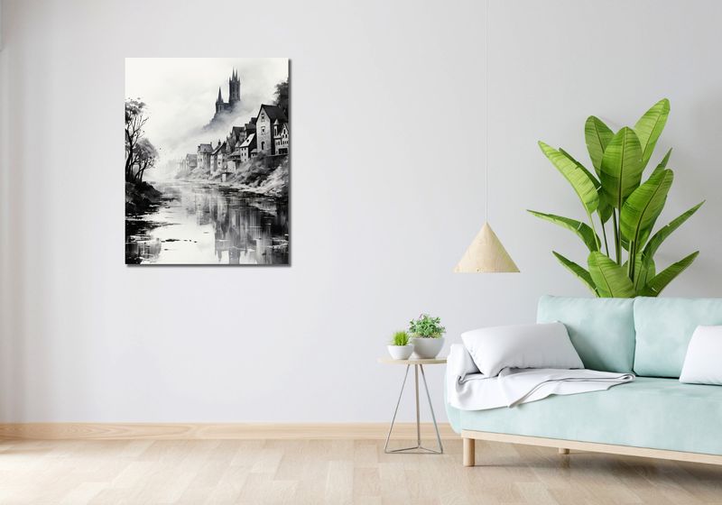 Obraz 70x90cm Mglisty Refleks zdjęcie 2