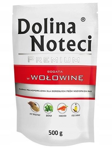 DOLINA NOTECI PREMIUM Mokra karma dla psa BEZ KURCZAKA MIX smaków 10x500g na Arena.pl