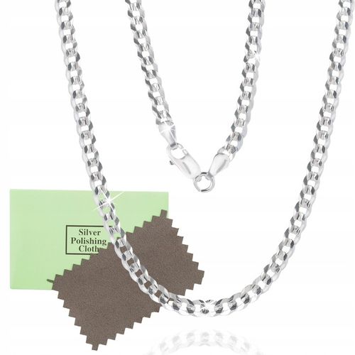 Łańcuszek srebrny męski srebro próba 925 pancerka 60 cm prezent oryginalny na Arena.pl