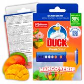 duck fresh discs mango verse - żelowy krążek do toalety 36ml + aplikator