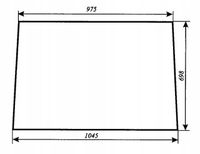 szyba przednia - przód ciągnika T25 A2 Władimirec kabina Ciechocin, Szyszka