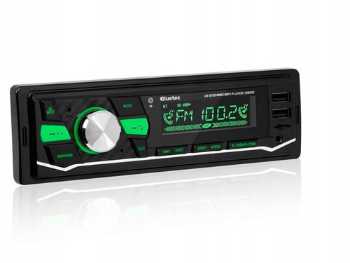 RADIO SAMOCHODOWE 1-DIN BLUETOOTH 5.0 USB SD AUX MP3 MIKROFON PILOT na Arena.pl