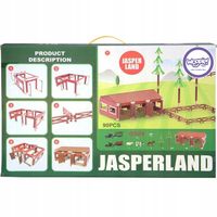 WOOPIE Zestaw WIELKA Farma ze Zwierzętami Figurki Traktorki 102 el ZAGRODA