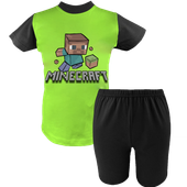Krótka Piżama dziecięca Minecraft