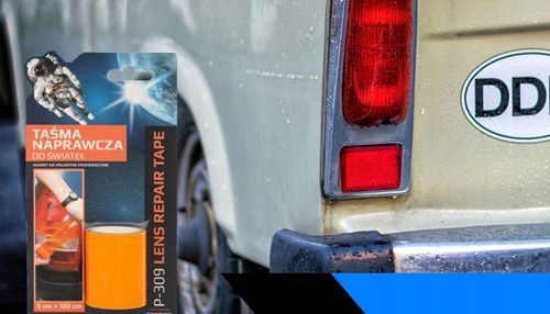 TAŚMA NAPRAWCZA DO ŚWIATEŁ KIERUNKOWSKAZU POMARAŃCZOWA PULSAR KP309 1m na Arena.pl