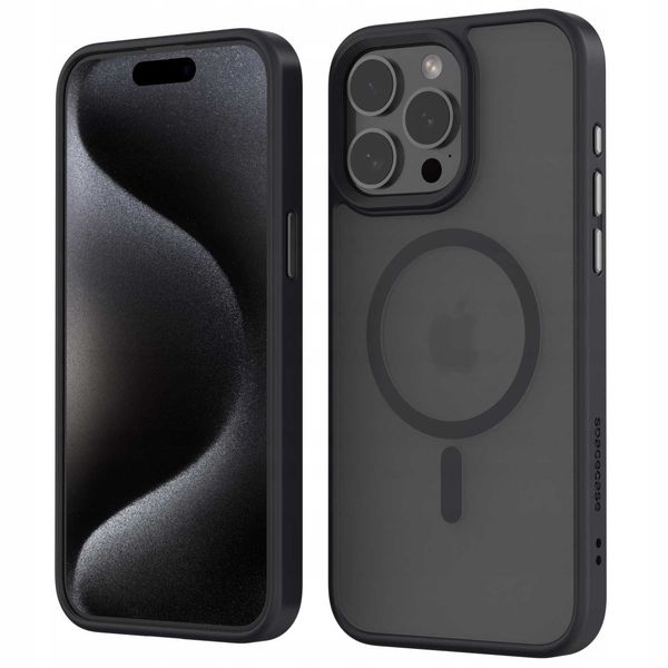 Spacecase Hybrid Mag Iphone 15 Pro Max Black zdjęcie 10