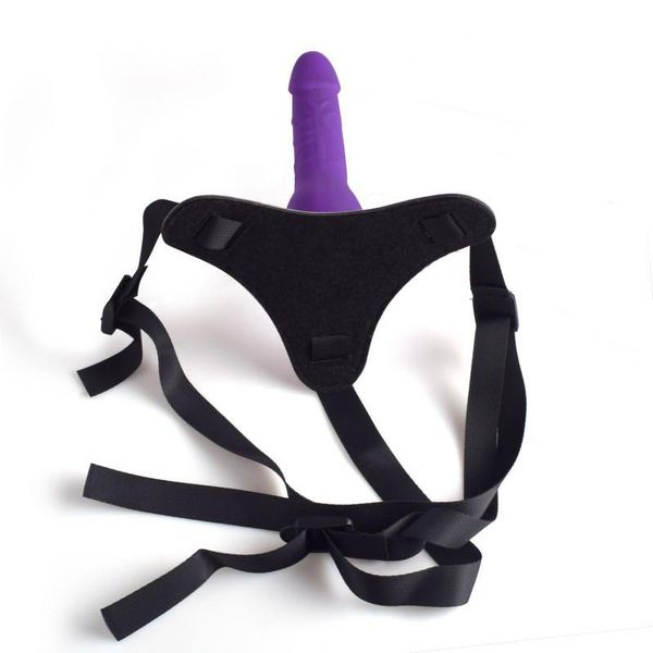 Cintura Regolabile Strap-On Purple Con Fallo Realistico zdjęcie 4