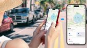 ZESTAW 3x Lokalizator GPS MiTag MiLi do iOS + 3x czarne Etui Brelok kluczy