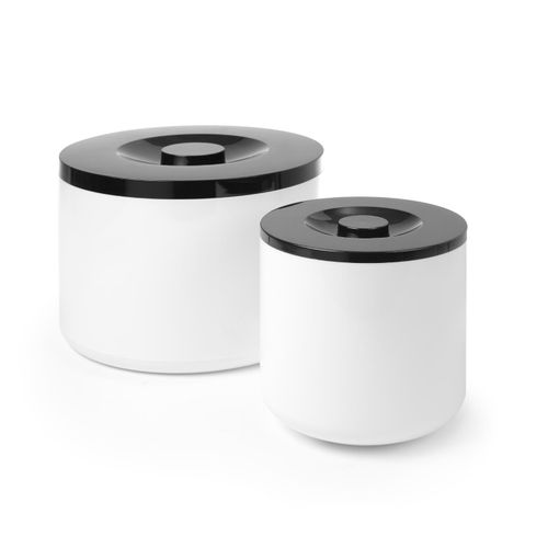 Pojemnik do lodu na lód biały z czarną pokrywką 5L na Arena.pl