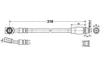 Opel Meriva A - Zestaw Przewodów Hamulcowych Elastycznych Gumowych