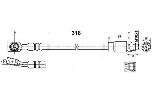 Opel Meriva A - Zestaw Przewodów Hamulcowych Elastycznych Gumowych na Arena.pl