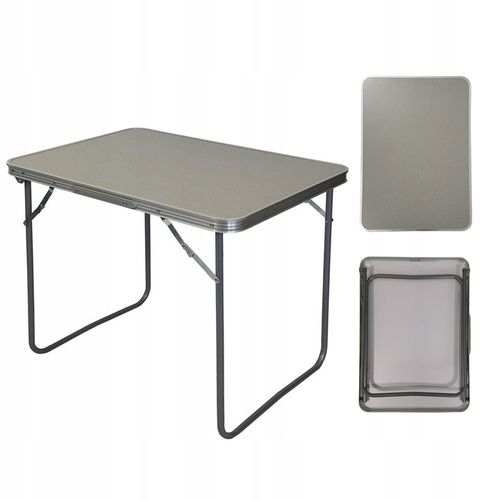 STÓŁ KEMPINGOWY SKŁADANY TURYSTYCZNY ALUMINIOWY STOLIK SC1000 SZARY na Arena.pl