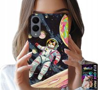 ETUI DO SAMSUNG GALAXY S25 EDGE - KOCI ASTRONAUTA KOT KOSMOS OBUDOWA CASE