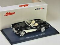 SCHUCO PRO.R CHEVROLET CORVETTE C1 V8 1956 Black 1:43