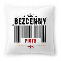 Poduszka Dla Piotra Na Urodziny Ze Zdjęciem Na Prezent Biała 40X40 Cm