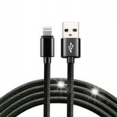 MOCNY KABEL LIGHTNING 200CM APPLE IPHONE 13 12 11 X 8 7 EVERACTIVE OPLOT
