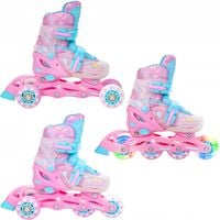 Rolki Wrotki Regulowane 3w1 RAVEN Caramell 26-29 Kółko LED