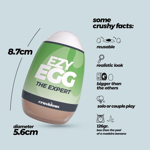 masturbator jajko crushious ezy egg 8,7 cm na Arena.pl