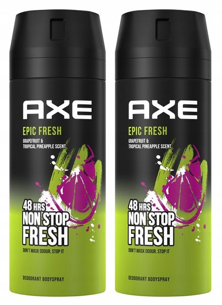 AXE Epic Fresh Body dezodorant 2x150 ml DEO zdjęcie 1