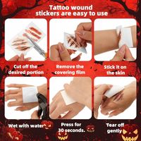 Przebranie Męskie na Halloween Zombie Rzeźnik Zestaw Strój Kostium Tatuaże
