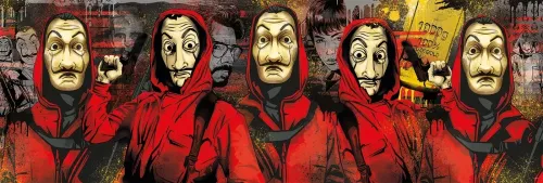 Puzzle 1000 elementów. Panorama Dom z papieru na Arena.pl