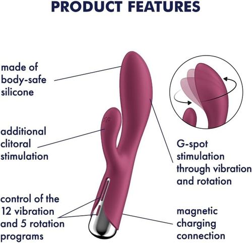 Satisfyer Spinning Rabbit 1 Red na Arena.pl
