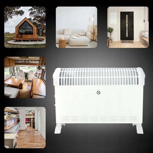 Grzejnik elektryczny Konwektorowy 2000W Energooszczędny Nawiew Termostat na Arena.pl