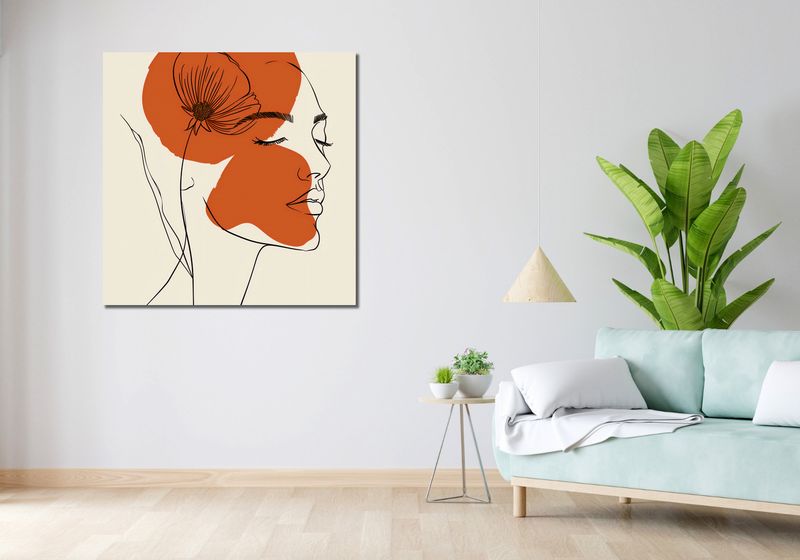 Obraz 100x100cm Ciepło Kwiatu zdjęcie 2