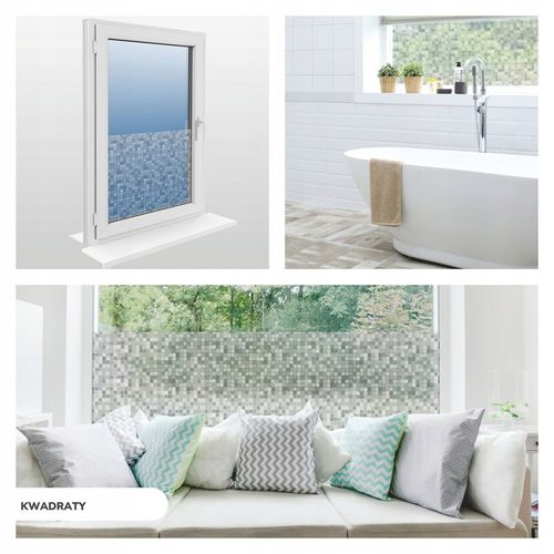 FOLIA OKIENNA STATYCZNA 45x150 MLECZNA KWIATY PASY WZORY OKLEINA na Arena.pl