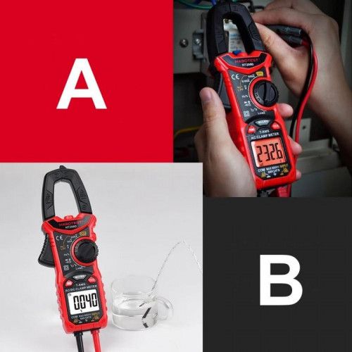 Multimetr cęgowy HT206D LCD latarka na Arena.pl