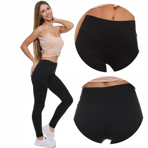 Legginsy Wysoki Stan Kryjące Getry Klasyczne Miękkie Miękkie MORAJ L/XL na Arena.pl