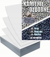 Ulotki A6 reklamowe firmowe 5000szt projekt w cenie KAMIENIE OZDOBNE