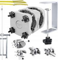 STOJAK NA PARASOLE WIELOFUNKCYJNY ZEWNĘTRZNY UNIWERSALNA PODSTAWA REGULOWAN