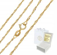 Złoty Łańcuszek kręcony 585 Komunia Chrzest