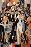 Plakat 61x91,5cm Bal w Art Deco