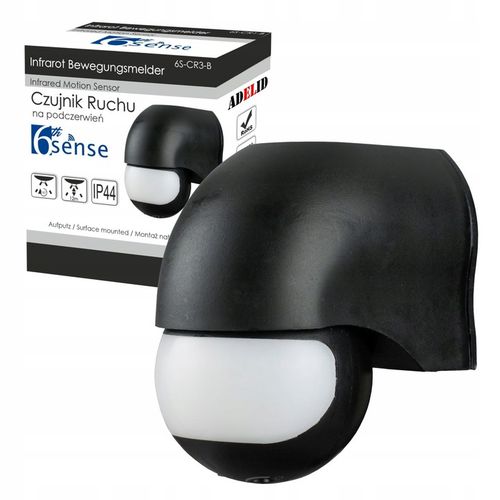 ŚCIENNY CZUJNIK RUCHU ZMIERZCHU PIR ZEWNĘTRZNY LED NATYNKOWY CZUJKA na Arena.pl
