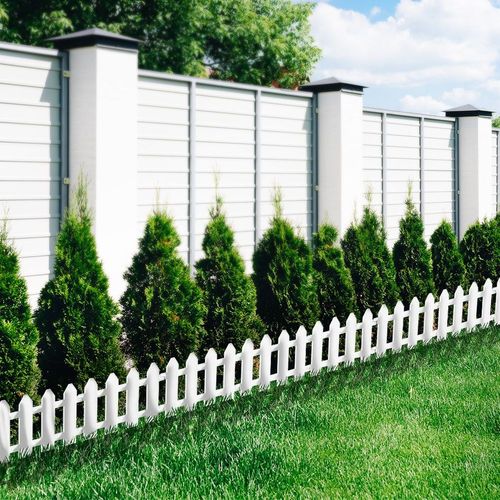 Płotek ogrodowy biały 20x15 cm 10 szt. na Arena.pl