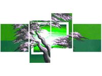 OBRAZ GREEN SUNSET NATURA